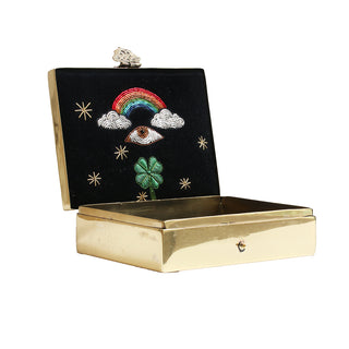 Boite en Laiton - Grand modèle - Oeil Arc-en-ciel