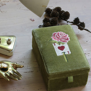 Boîte à bijoux velours - Carte
